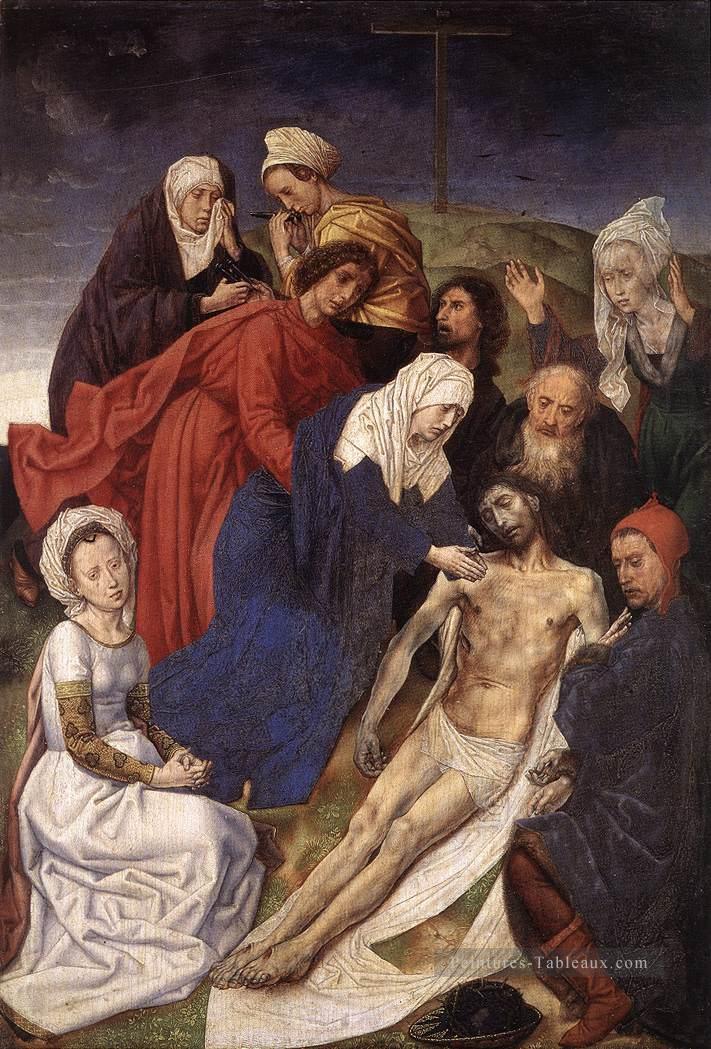 La lamentation du Christ Hugo van der Goes Peintures à l'huile